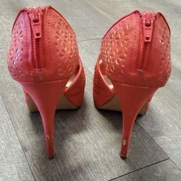 Elle Heels Pumps Stilettos Shoes PLATFORM Peep Toe Women's WOMAN'S Size 6 M - Picture 7 of 16